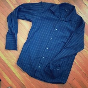 Blue Banana Republic Striped Shirt